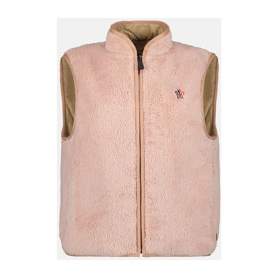 Omkeerbaar mouwloos vest Moncler , Pink , Dames