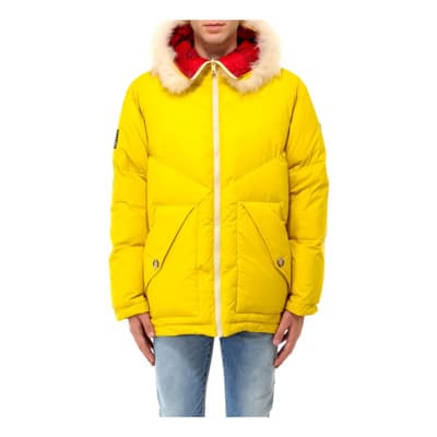 Omkeerbare Gewatteerde Jas - Geel Aw19 Woolrich , Yellow , Heren