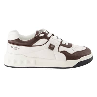 One Stud Veterschoenen Valentino Garavani , Brown , Heren