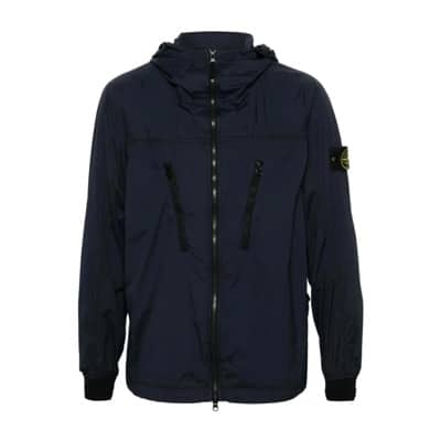 Opvouwbare Jas Stone Island , Blue , Heren