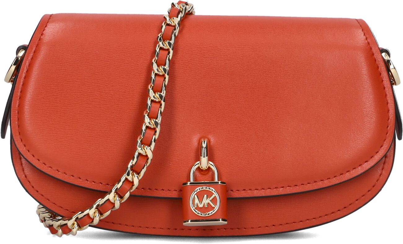 Oranje Michael Kors Schoudertas Sm Ew Chain Sling Msgr