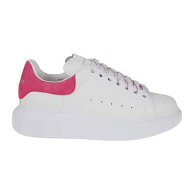 Oversized Leren Sneakers Alexander McQueen , White , Dames