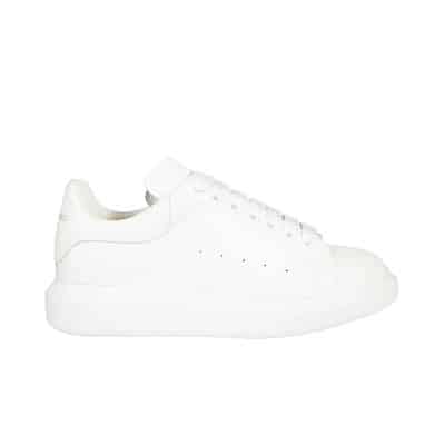 Oversized Sneakers met Geperforeerd Detail Alexander McQueen , White , Dames