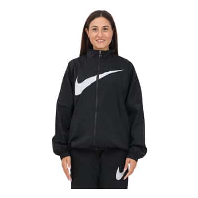 Oversized luchtige jas met mesh voering Nike , Black , Dames