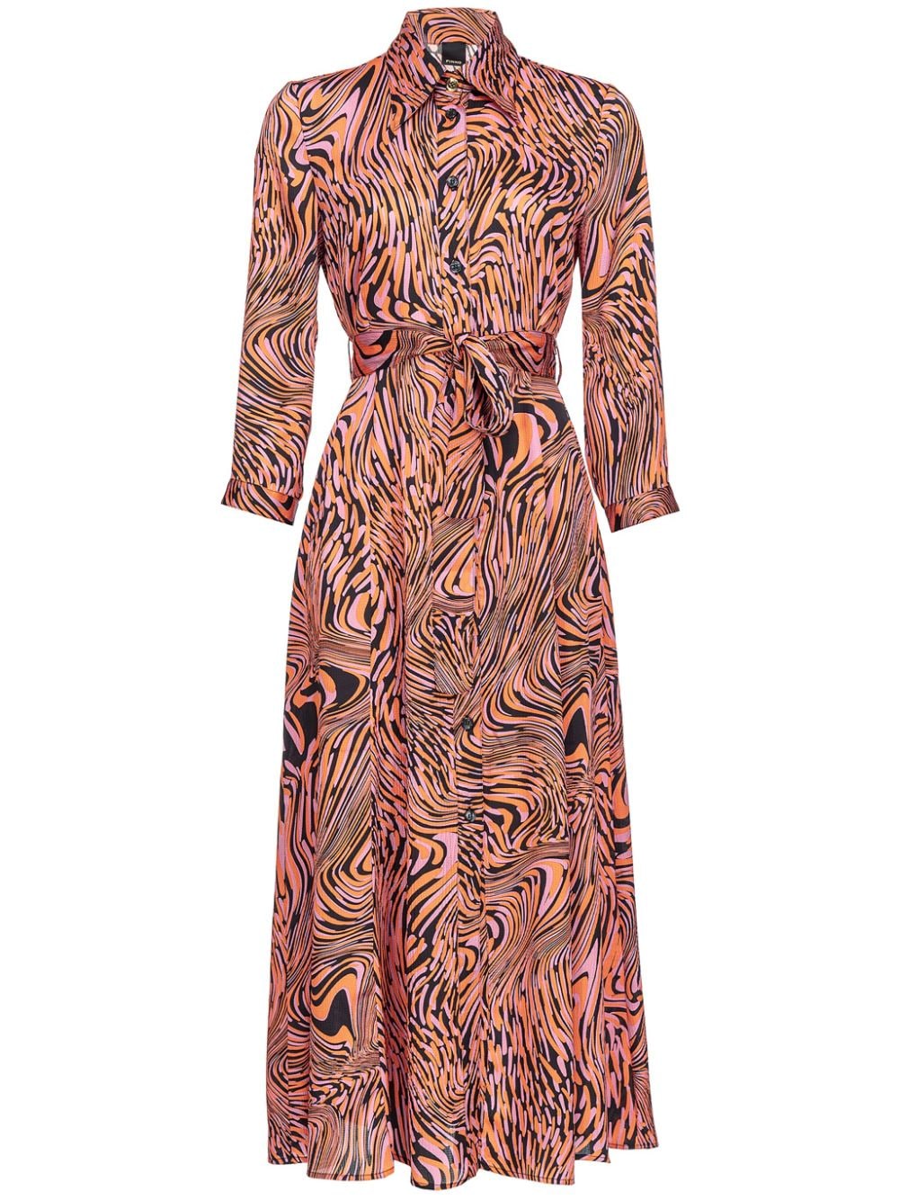 PINKO Jurk met abstracte print - Roze