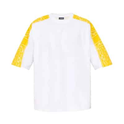 Paisley Geborduurd T-Shirt Jacquemus , White , Heren