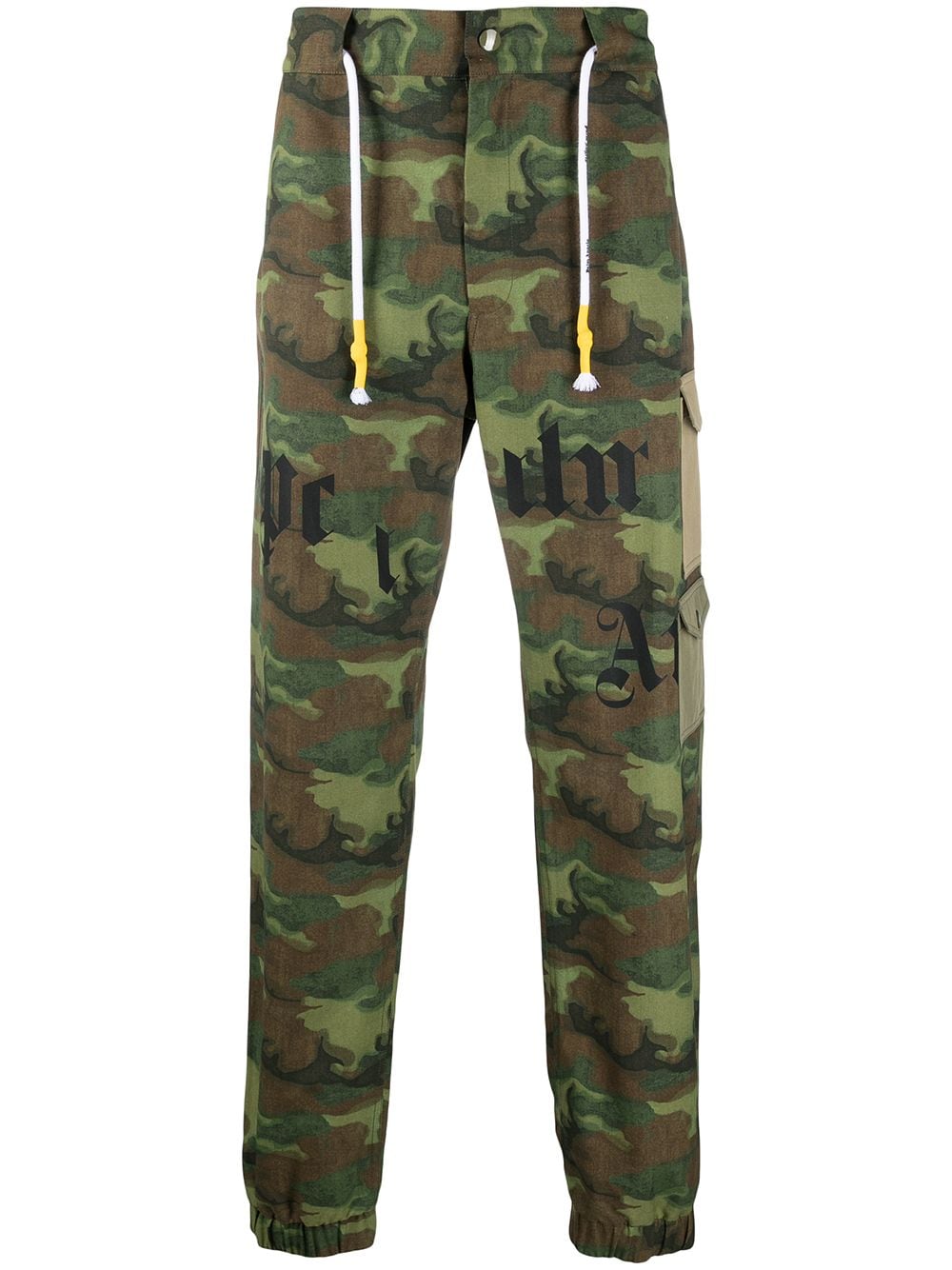 Palm Angels Broek met camouflageprint - Groen