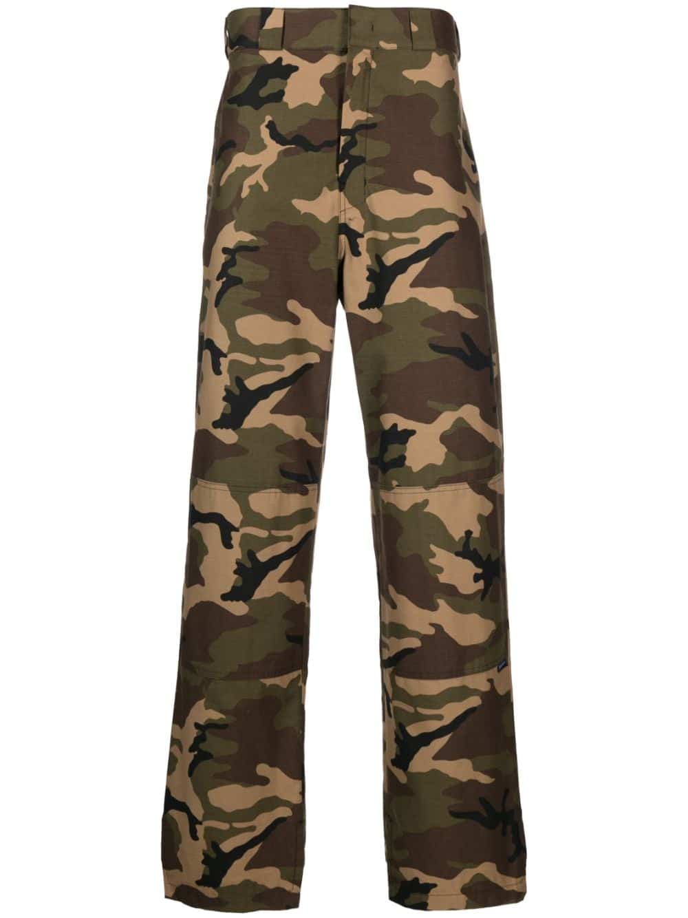 Palm Angels Broek met camouflageprint - Groen