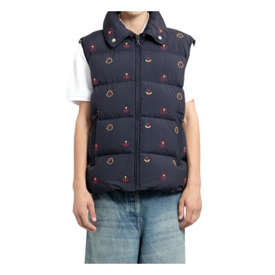 Palm Angels Henon Vest Moncler , Blue , Heren