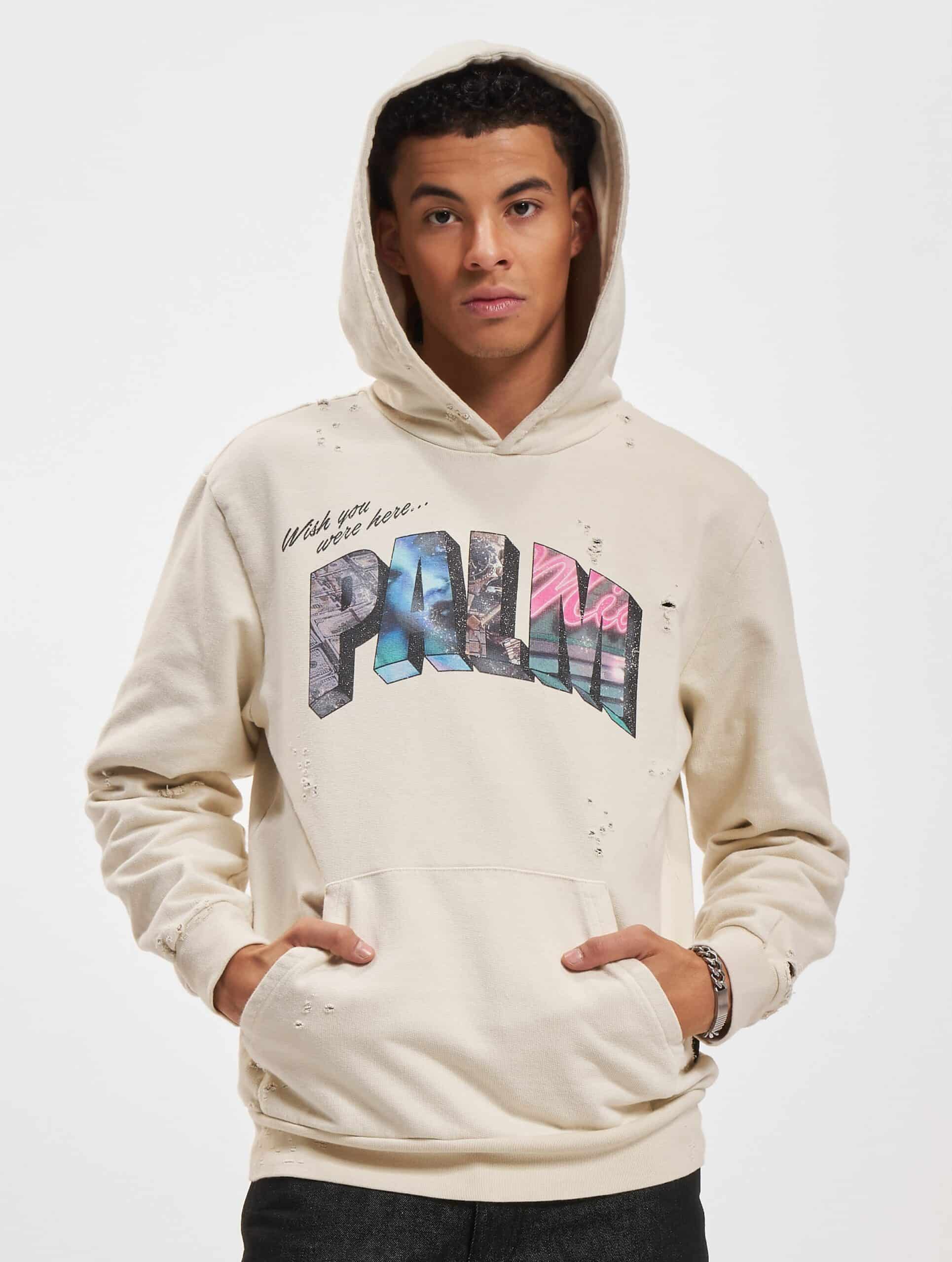 Palm Angels Sweatshirt Mannen op kleur beige, Maat L