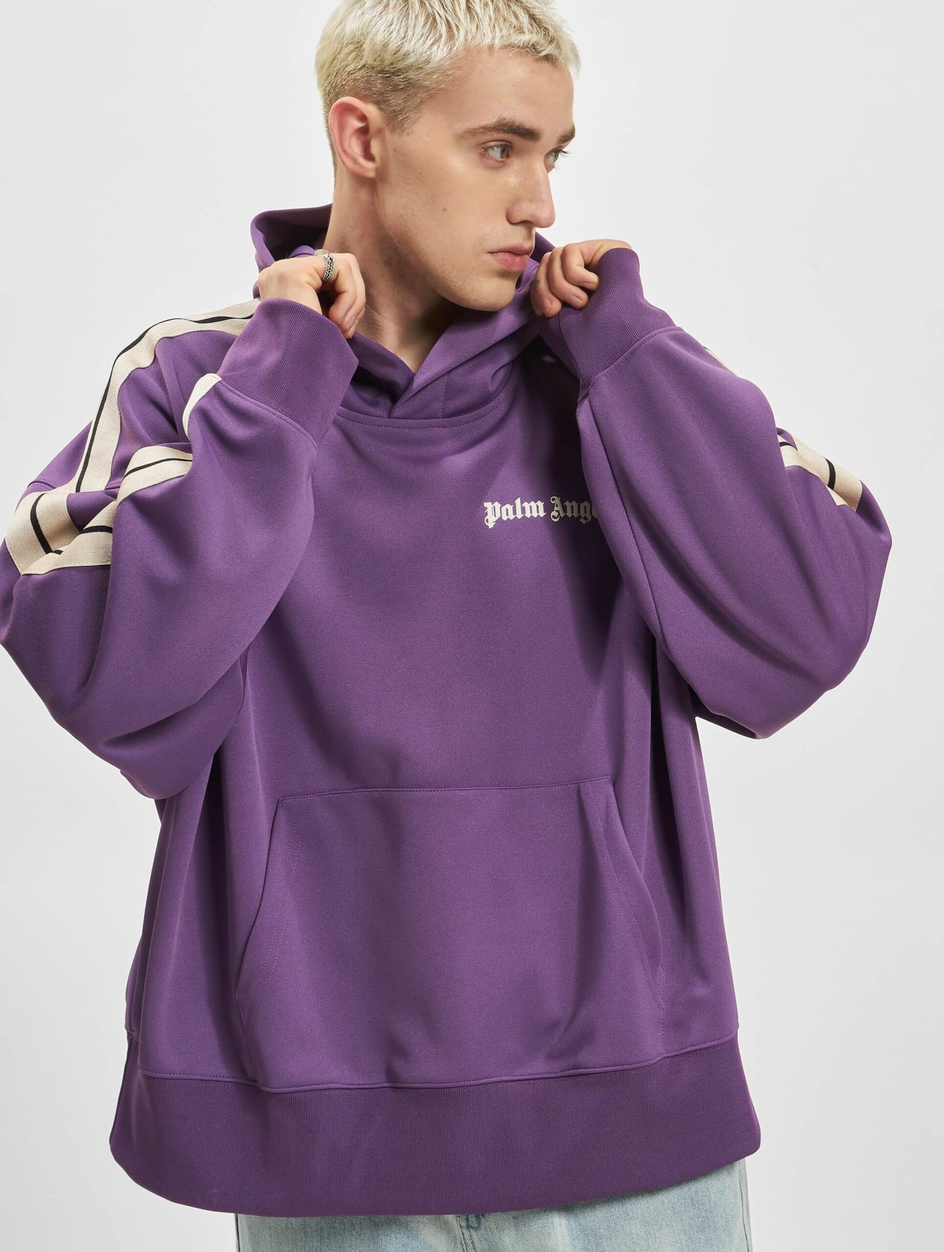 Palm Angels TRack Hoodie Mannen op kleur violet, Maat L