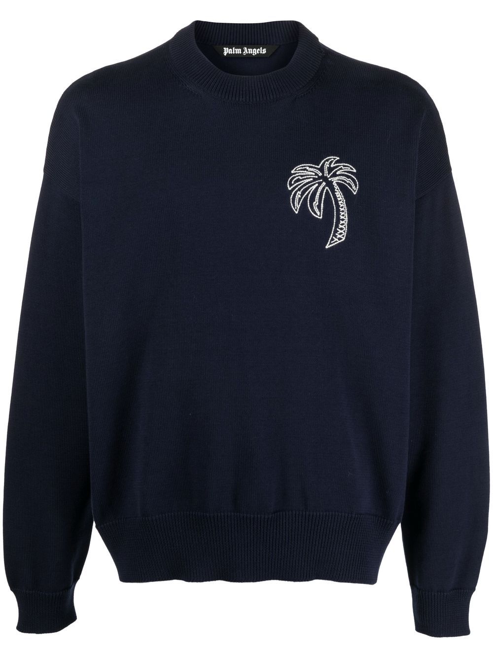 Palm Angels Trui met palmboomprint - Blauw