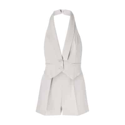 Parel Jumpsuit Elisabetta Franchi , White , Dames