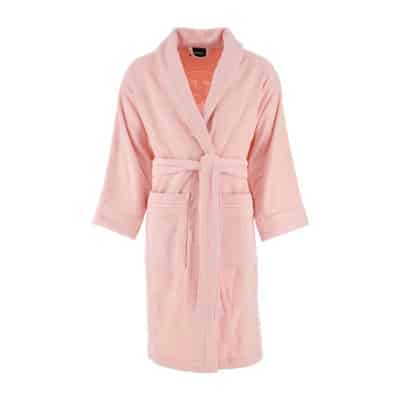 Pastel Pink Terry Fabric Bathrobe Versace , Pink , Dames