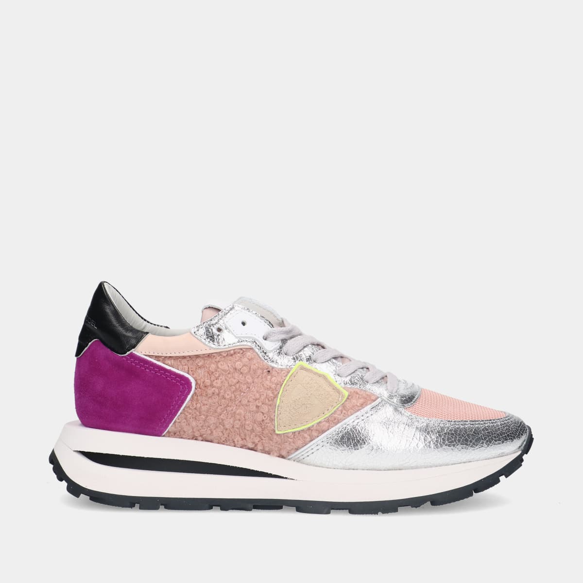 Philippe Model Tropez Haute low pink dames sneakers