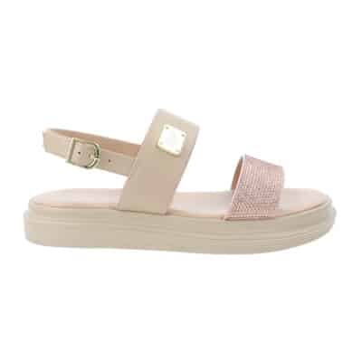 Platte Sandalen in Similpelle Liu Jo , Beige , Dames