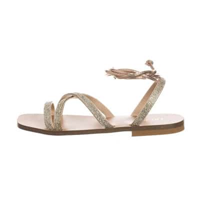 Platte Sandalen met Bandjes voor Dames Liu Jo , Beige , Dames