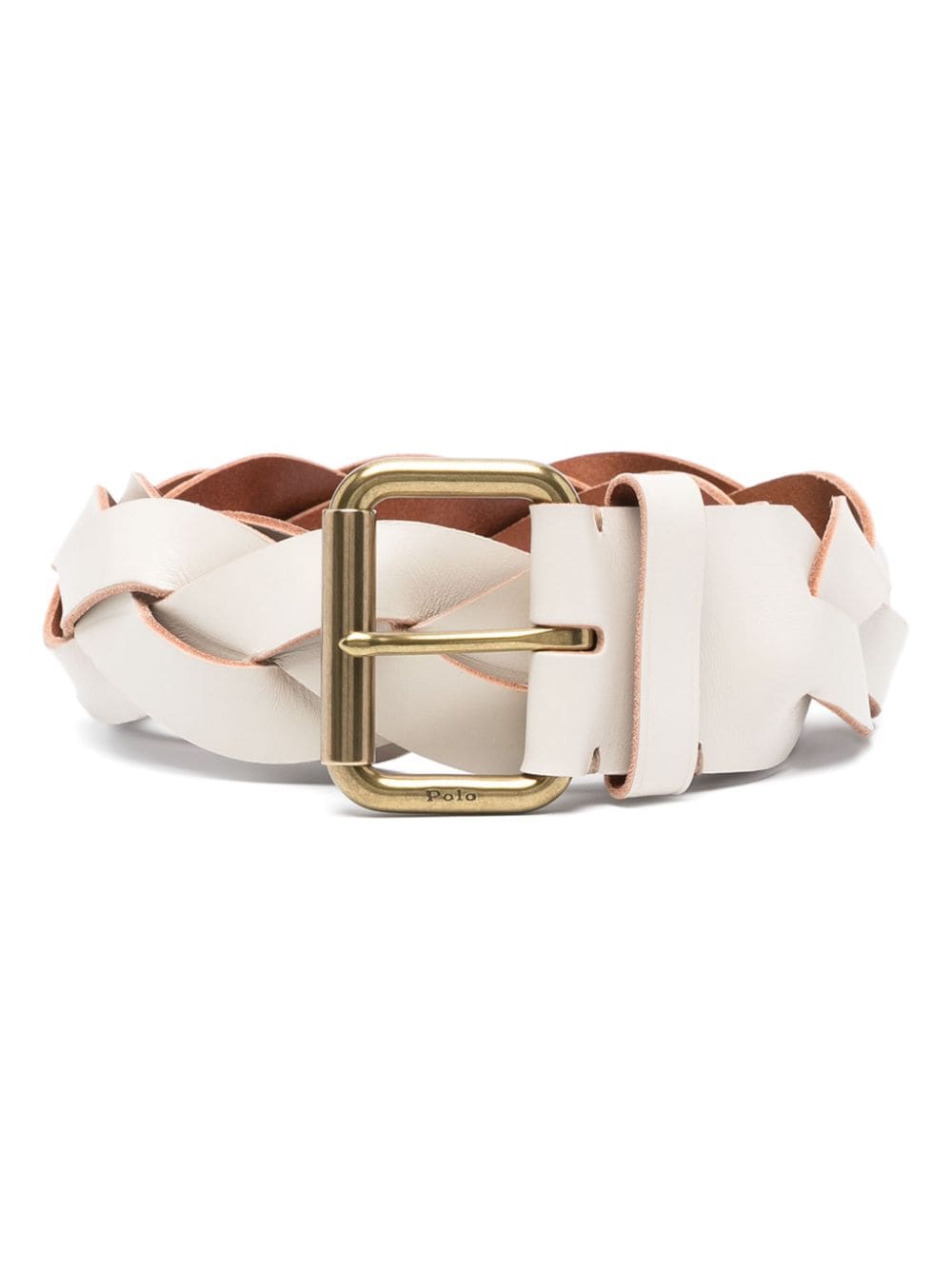 Polo Ralph Lauren Gevlochten leren riem - Beige