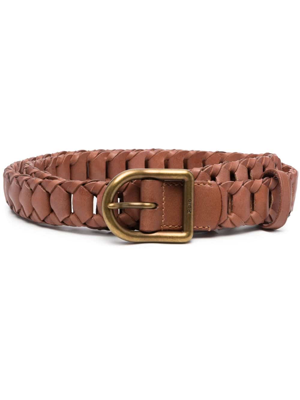 Polo Ralph Lauren Geweven riem - Bruin