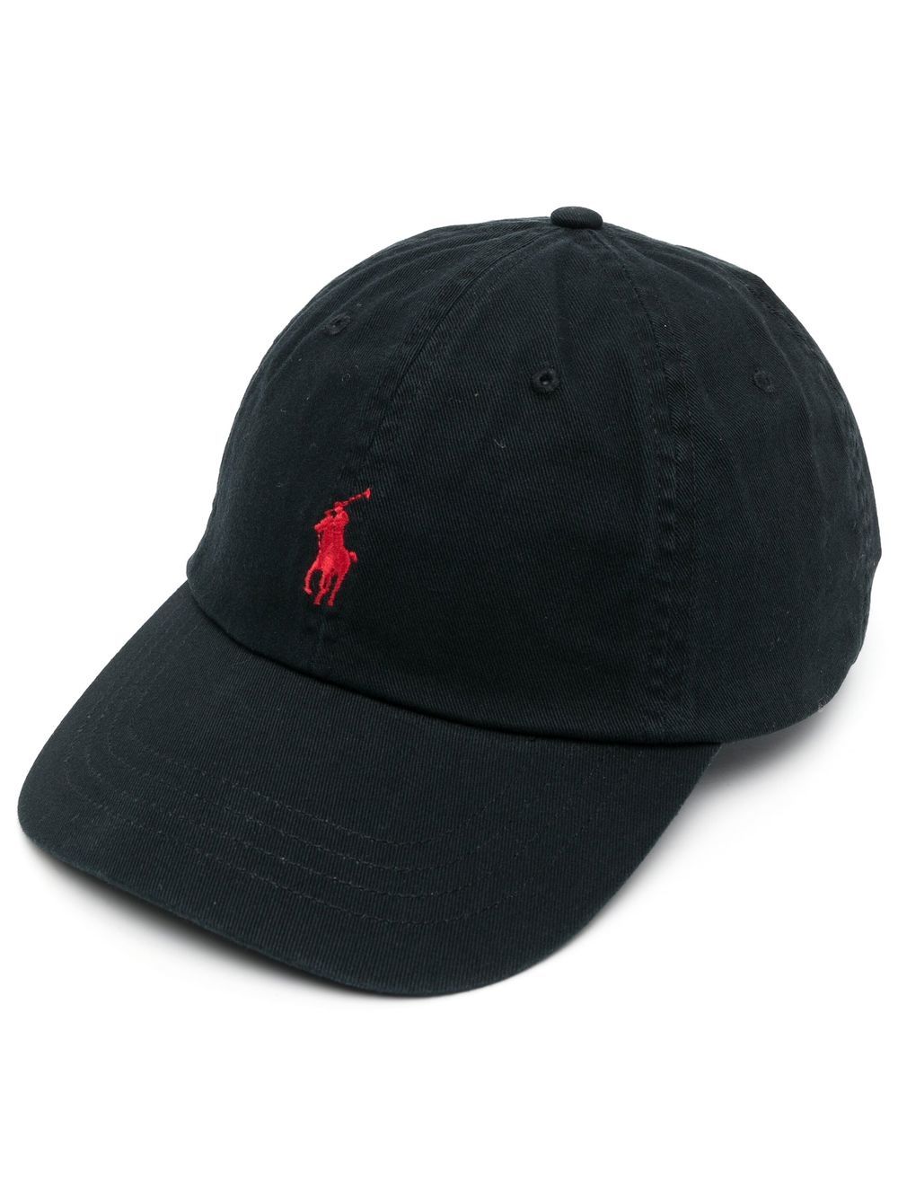 Polo Ralph Lauren Pet met geborduurd logo - Zwart