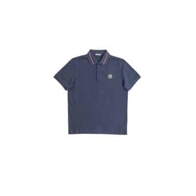 Polo Shirts Moncler , Blue , Heren