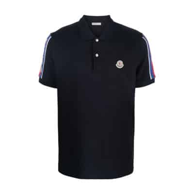 Polo Shirts Moncler , Blue , Heren