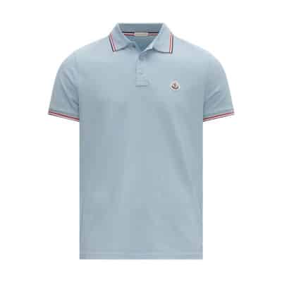 Polo Shirts Moncler , Blue , Heren