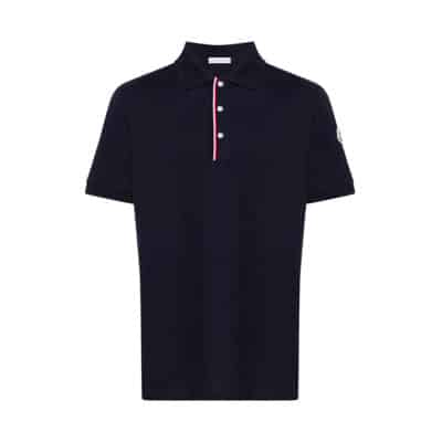 Polo Shirts Moncler , Blue , Heren