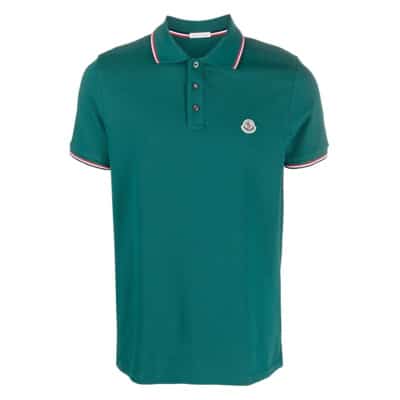 Polo Shirts Moncler , Green , Heren