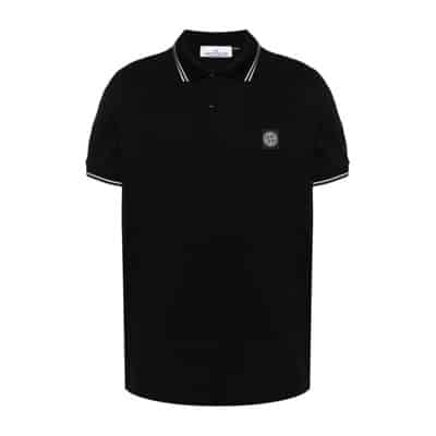 Polo Shirts Stone Island , Black , Heren