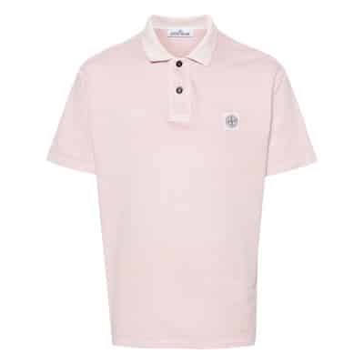 Polo Shirts Stone Island , Pink , Heren