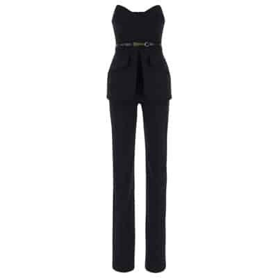 Polyamide Corset Jumpsuit Elisabetta Franchi , Black , Dames