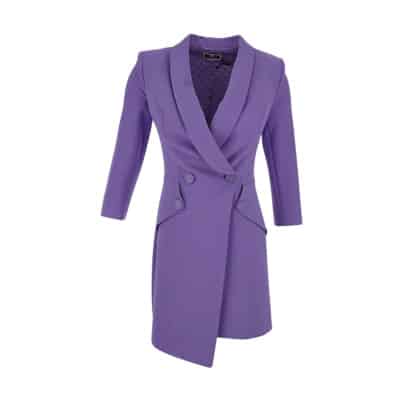 Polyester Jas Jurk Elisabetta Franchi , Purple , Dames