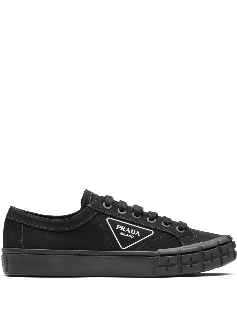 Prada Gabardine low-top sneakers - Zwart