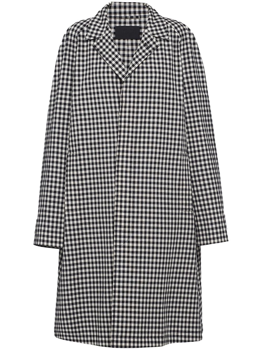 Prada Jas met gingham ruit - Wit