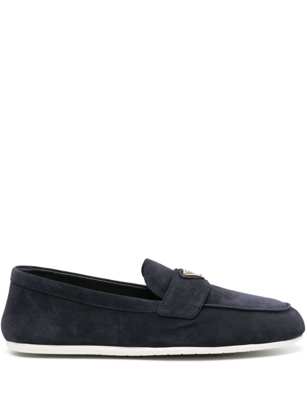 Prada Loafers met logo - Blauw