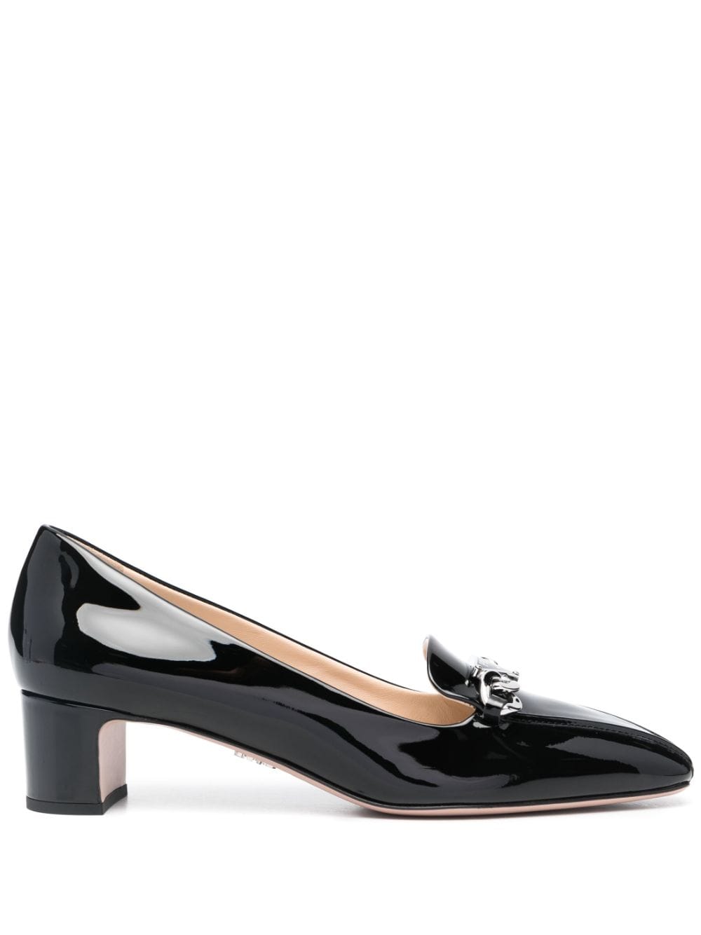 Prada Loafers met logoplakkaat - Zwart