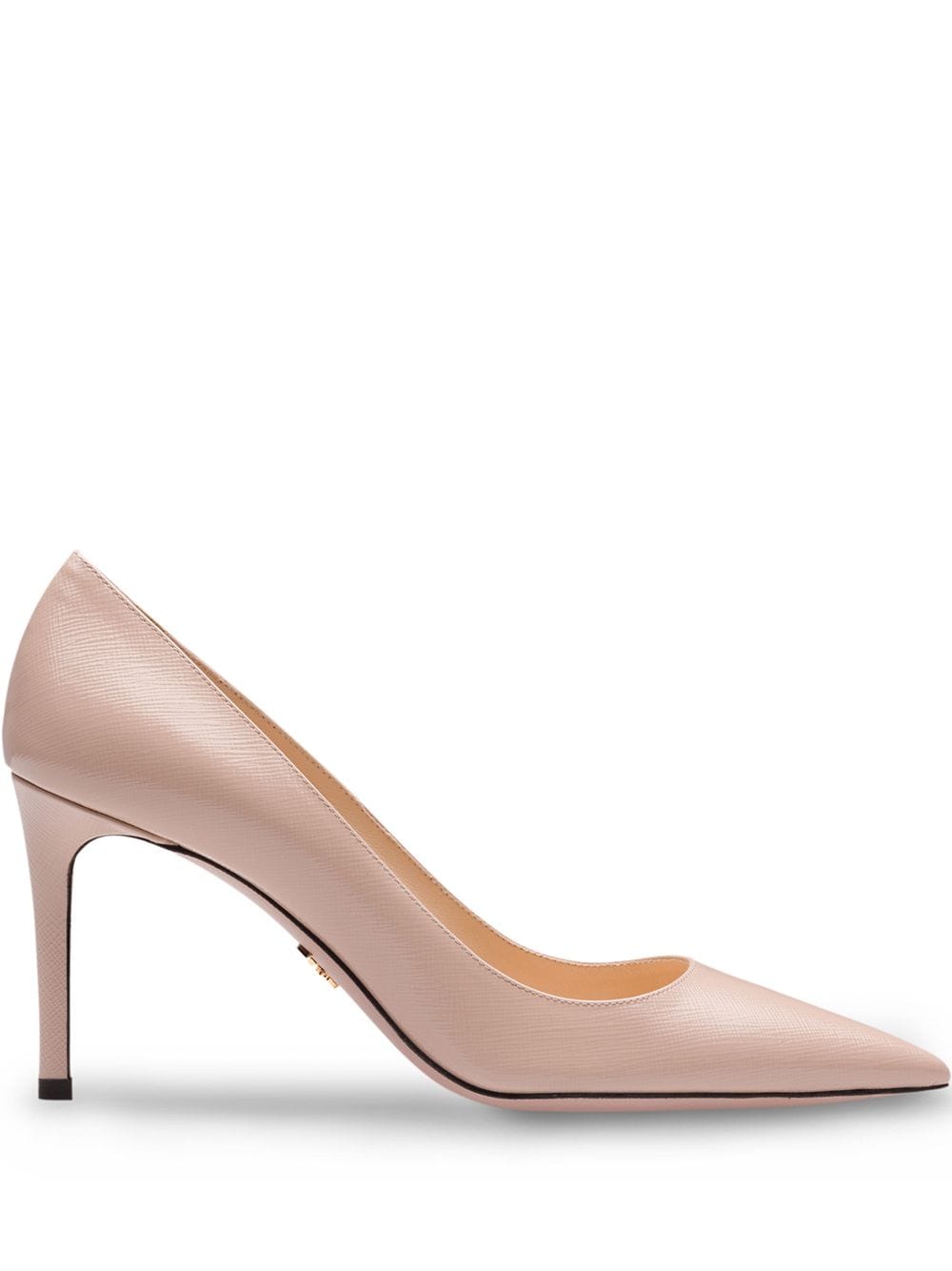 Prada Saffiano getextureerde lakleren pumps - Roze