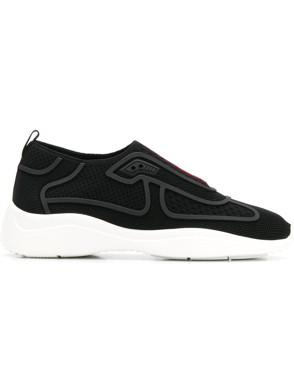 Prada sok sneakers met logo - Zwart