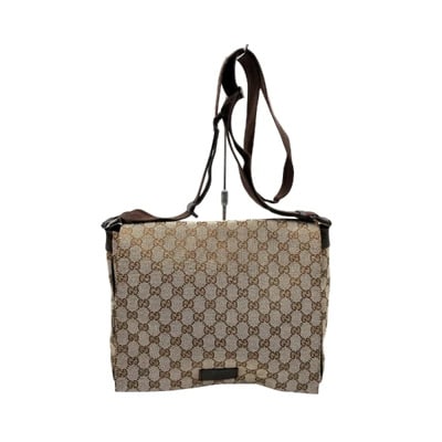 Pre-owned Canvas gucci-bags Gucci Vintage , Beige , Dames