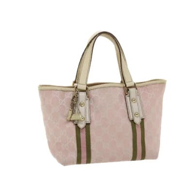 Pre-owned Canvas gucci-bags Gucci Vintage , Pink , Dames