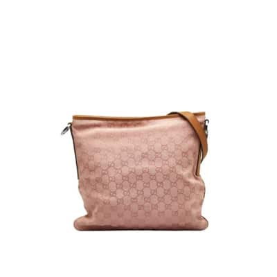 Pre-owned Canvas gucci-bags Gucci Vintage , Pink , Dames