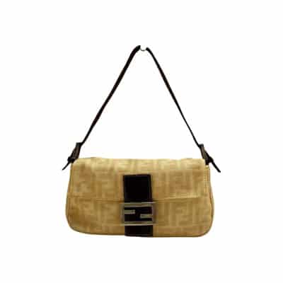 Pre-owned Cotton fendi-bags Fendi Vintage , Beige , Dames