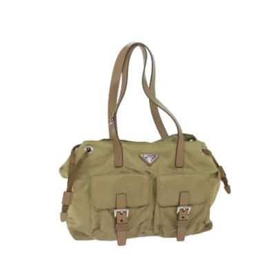 Pre-owned Fabric prada-bags Prada Vintage , Beige , Dames