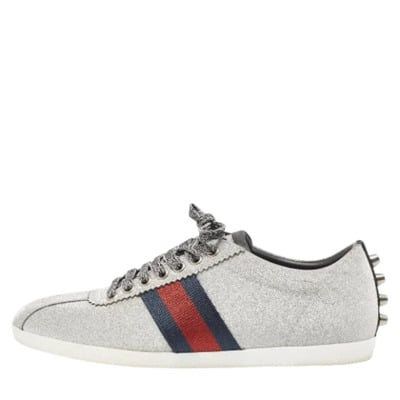 Pre-owned Fabric sneakers Gucci Vintage , Gray , Dames