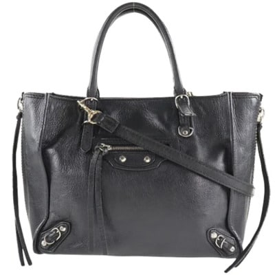 Pre-owned Leather balenciaga-bags Balenciaga Vintage , Black , Dames