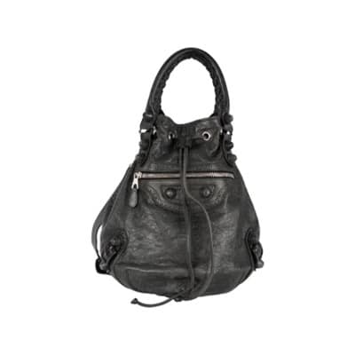 Pre-owned Leather balenciaga-bags Balenciaga Vintage , Gray , Dames