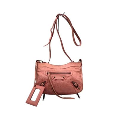 Pre-owned Leather balenciaga-bags Balenciaga Vintage , Pink , Dames