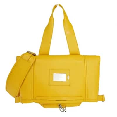 Pre-owned Leather balenciaga-bags Balenciaga Vintage , Yellow , Dames