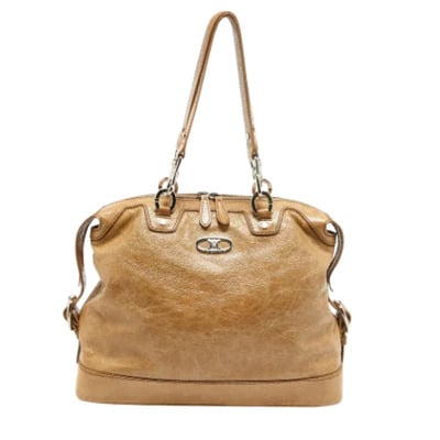 Pre-owned Leather celine-bags Celine Vintage , Beige , Dames